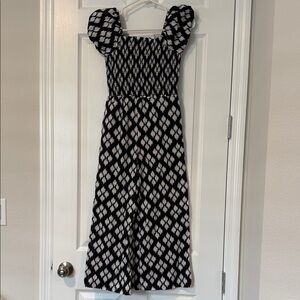 Janie and Jack Black and White Patterned Long Jumper— not a dress